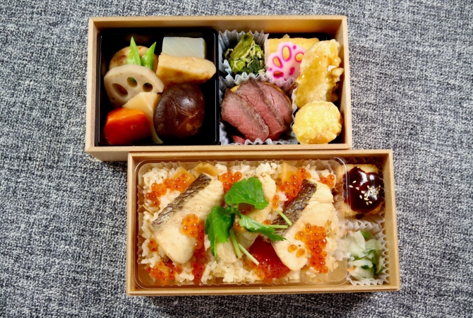 鯛めしイクラのせと和牛ステーキ(二段重)の画像3