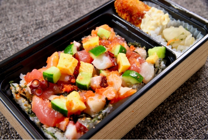 【新規格】海鮮チラシ(一段重)★５個以上注文可能の画像3